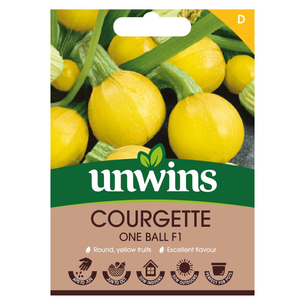 Unwins Courgette One Ball Seeds 5051618035729 2